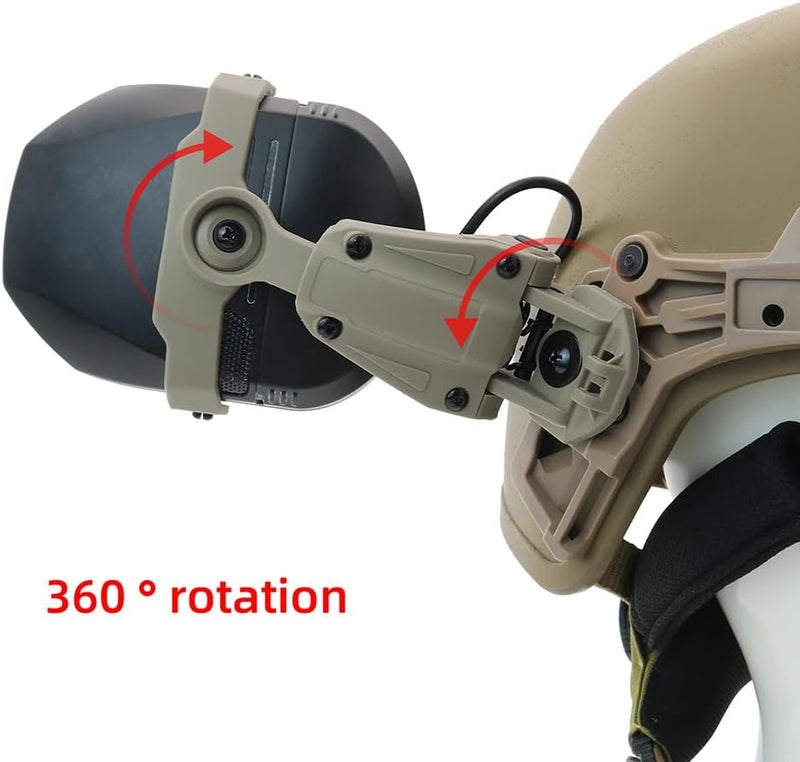 HEARFALCOM for WalkerRazor Earmuffs (Walkers Razor,Walkers Razor Digital) Wendy Rail Adapter for Wendy 2.0 3.0 Helmet - Image 4